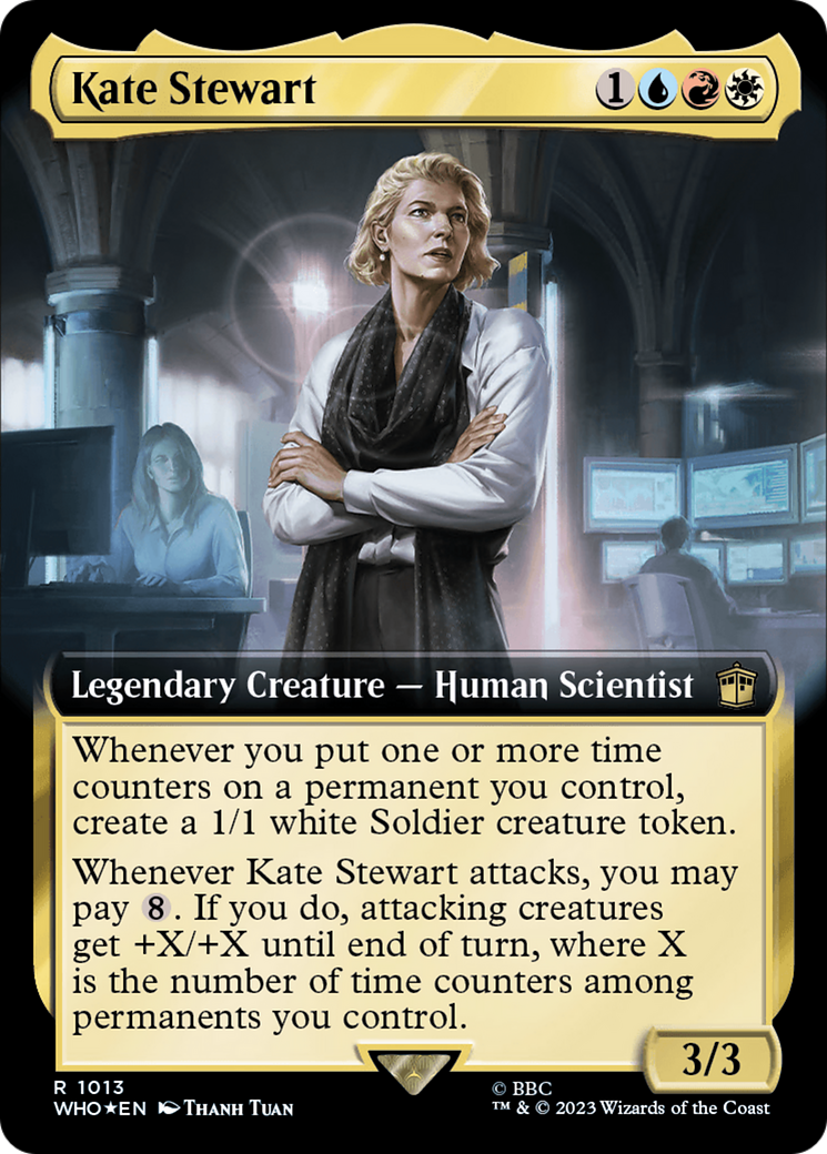 Kate Stewart (Extended Art) (Surge Foil) [Doctor Who] - Destination Retro