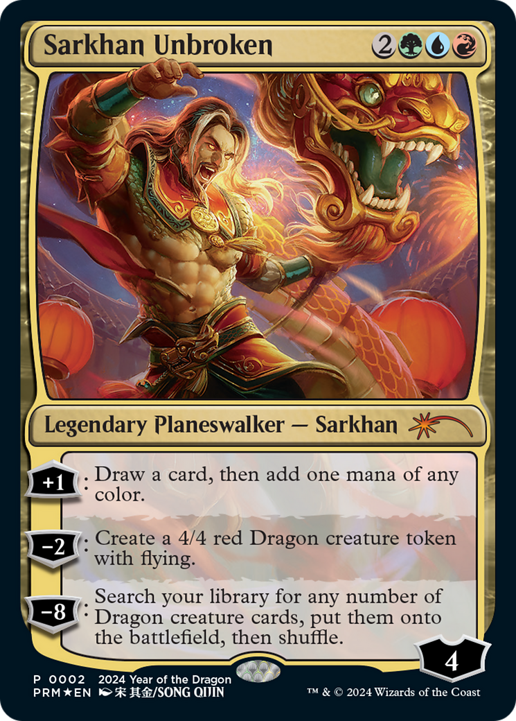 Sarkhan Unbroken (Year of the Dragon 2024) [Standard Showdown Promos] - Destination Retro