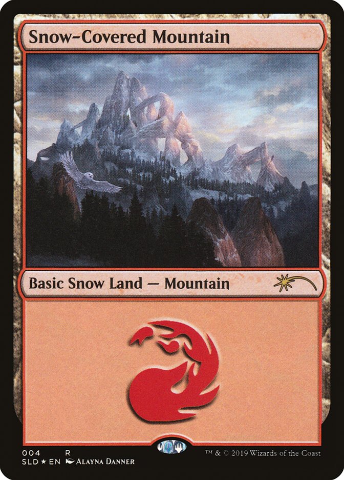 Snow-Covered Mountain (004) [Secret Lair Drop Series] - Destination Retro