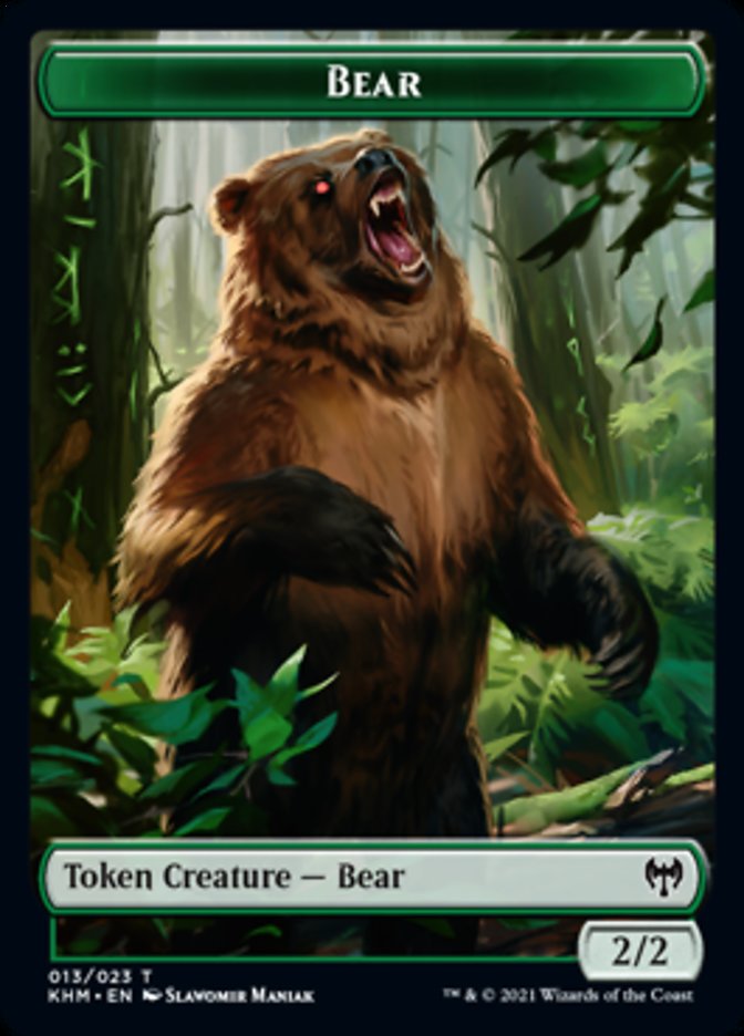 Bear Token [Kaldheim Tokens] - Destination Retro