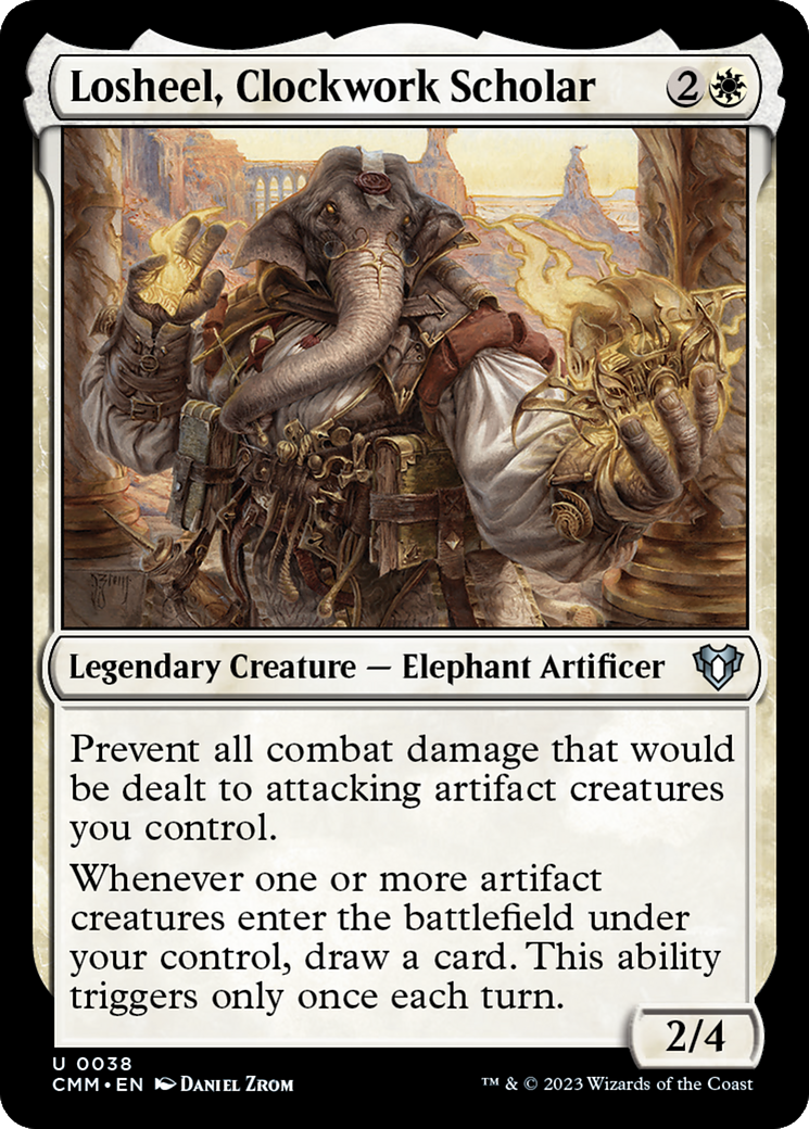 Losheel, Clockwork Scholar [Commander Masters] - Destination Retro