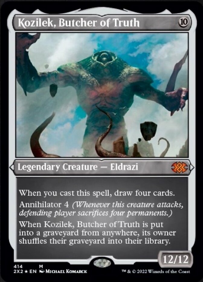 Kozilek, Butcher of Truth (Foil Etched) [Double Masters 2022] - Destination Retro
