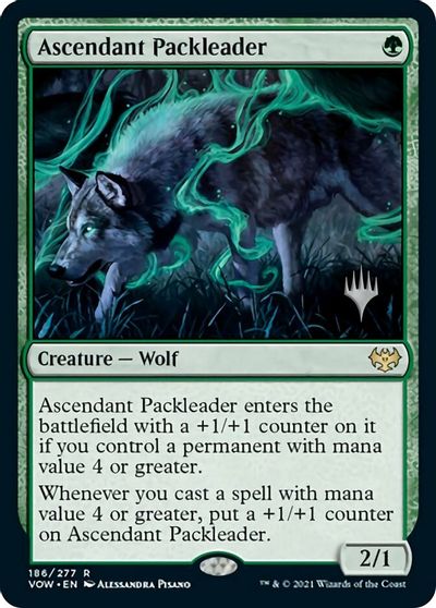 Ascendant Packleader (Promo Pack) [Innistrad: Crimson Vow Promos] - Destination Retro