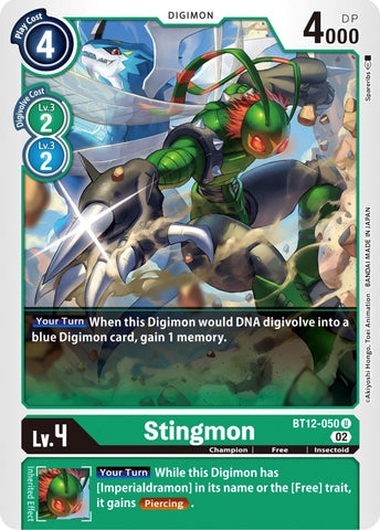 Stingmon [BT12-050] [Across Time] - Destination Retro