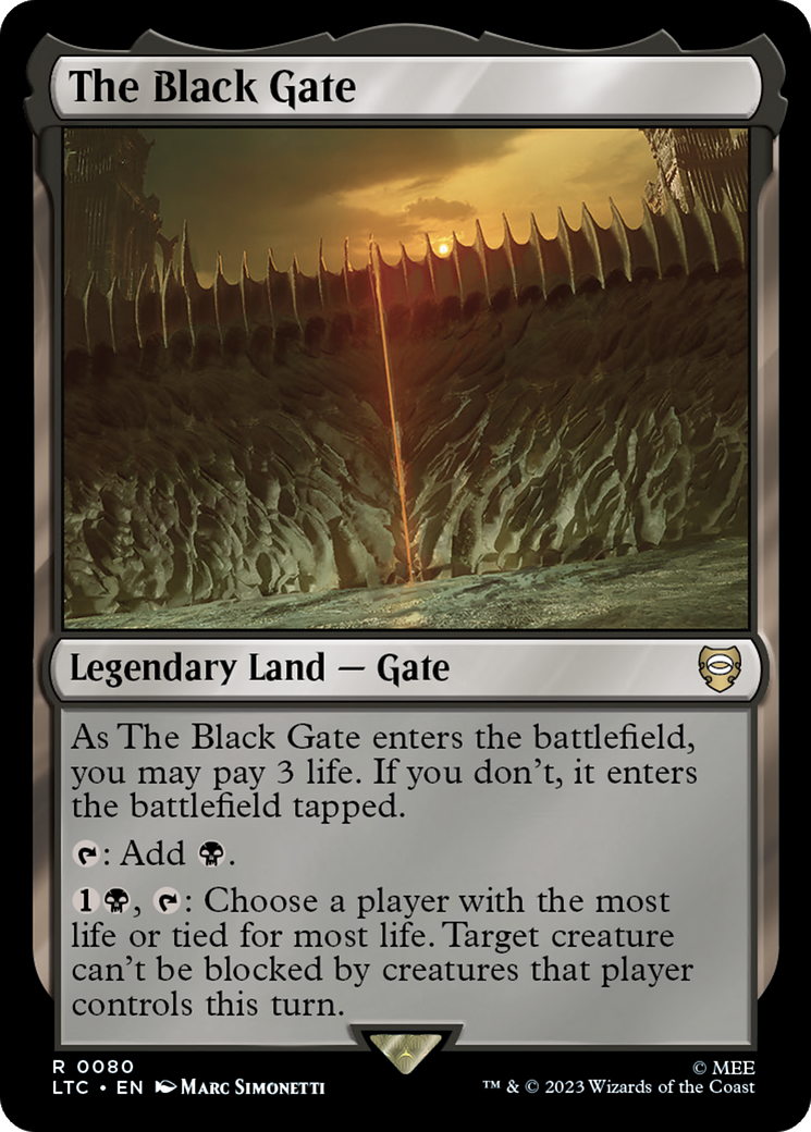 The Black Gate [The Lord of the Rings: Tales of Middle-Earth Commander] - Destination Retro