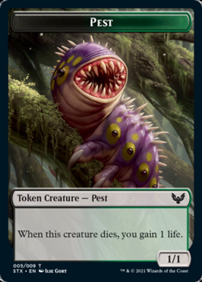 Inkling // Pest Double-Sided Token [Strixhaven: School of Mages Tokens] - Destination Retro