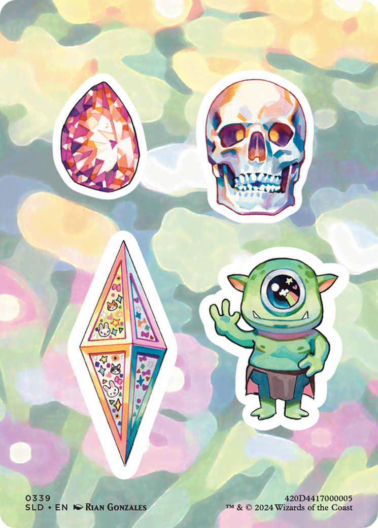Sticker Sheet (0339) [Secret Lair Drop Series] - Destination Retro