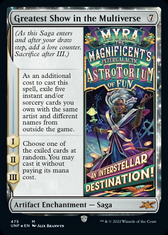 Greatest Show in the Multiverse (Galaxy Foil) [Unfinity] - Destination Retro