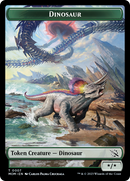 Warrior // Dinosaur Double-Sided Token [March of the Machine Tokens] - Destination Retro