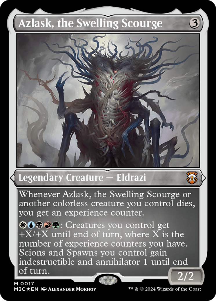 Azlask, the Swelling Scourge (Foil Etched) [Modern Horizons 3 Commander] - Destination Retro