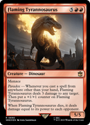 Flaming Tyrannosaurus (Surge Foil) [Doctor Who] - Destination Retro