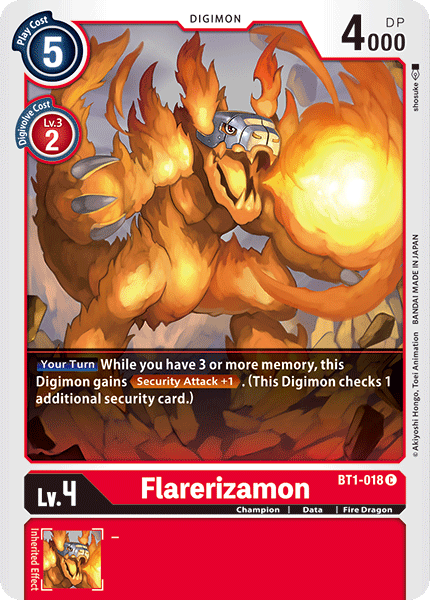 Flarerizamon [BT1-018] [Release Special Booster Ver.1.0] - Destination Retro