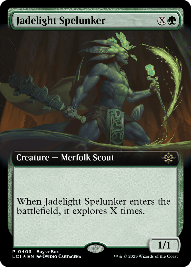 Jadelight Spelunker (Extended Art) (Buy-A-Box) [The Lost Caverns of Ixalan Promos] - Destination Retro