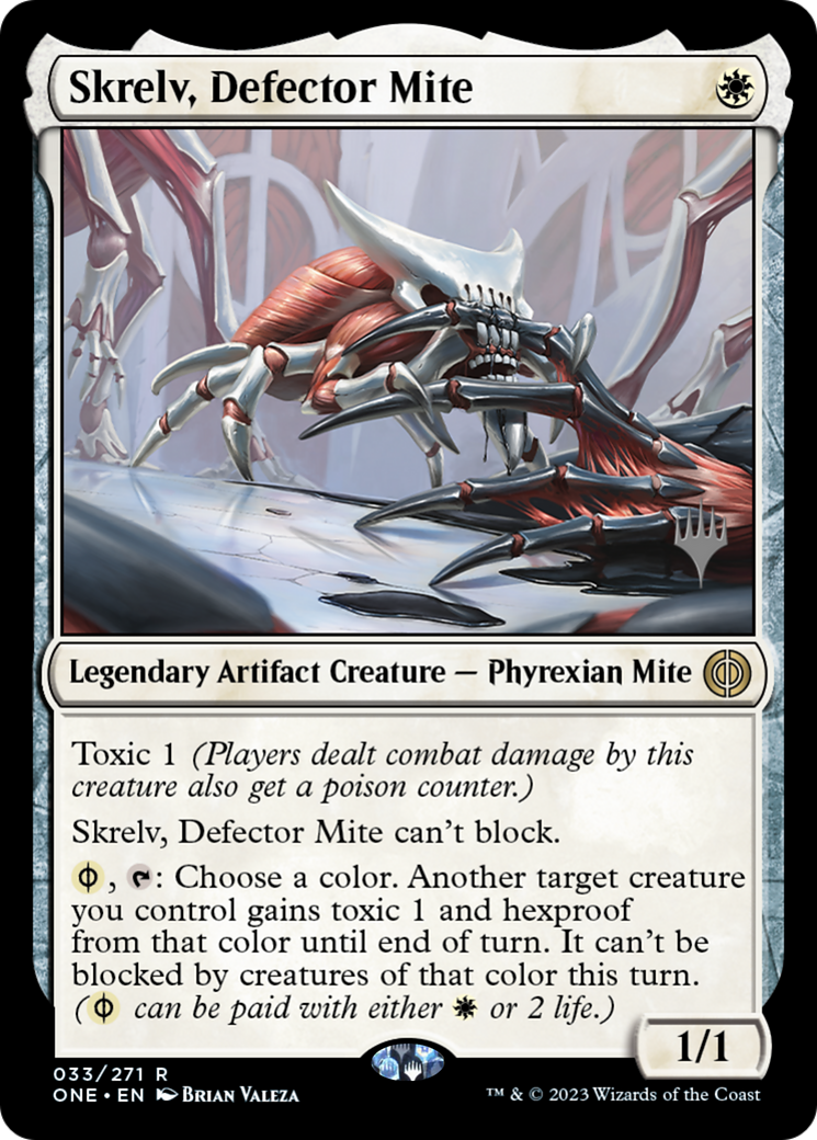 Skrelv, Defector Mite (Promo Pack) [Phyrexia: All Will Be One Promos] - Destination Retro