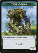 Treasure // Troll Warrior Double-Sided Token [Kaldheim Tokens] - Destination Retro