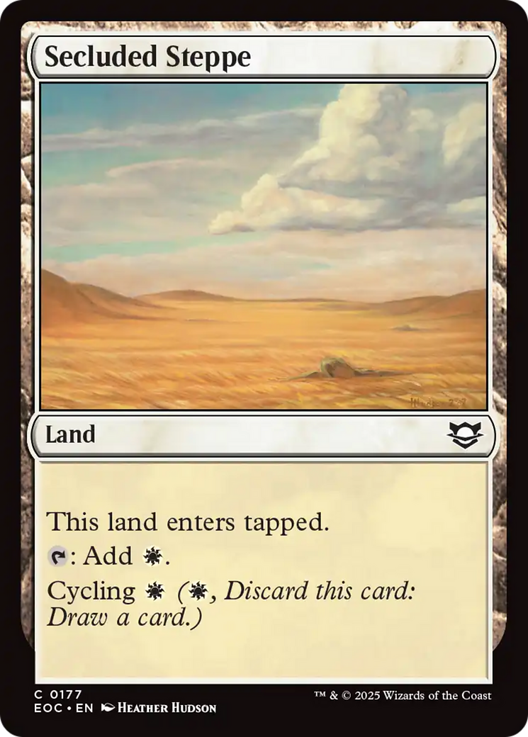 Secluded Steppe [Edge of Eternities Commander] - Destination Retro