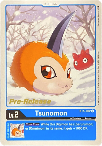 Tsunomon [BT5-002] [Battle of Omni Pre-Release Promos] - Destination Retro
