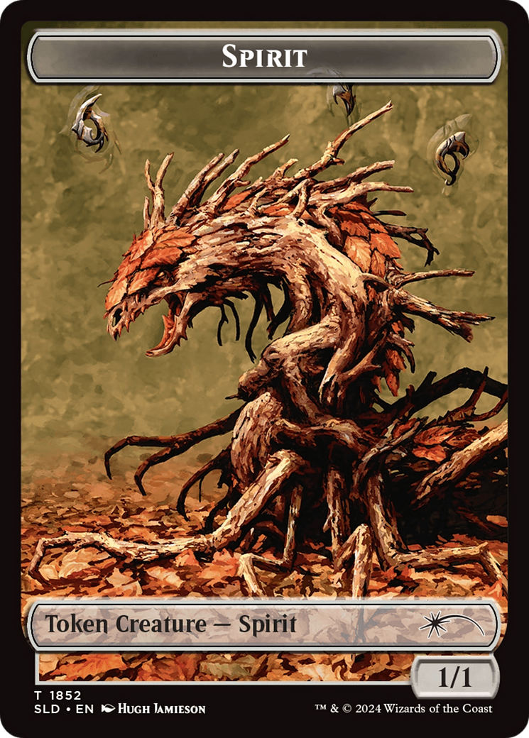 Spirit (SLD) // Clue (CMM) Double-Sided Token [Secret Lair: From Cute to Brute Tokens] - Destination Retro