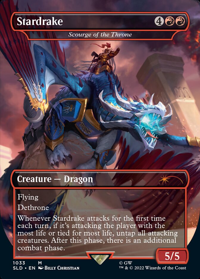 Stardrake - Scourge of the Throne (Borderless) [Secret Lair Drop Series] - Destination Retro