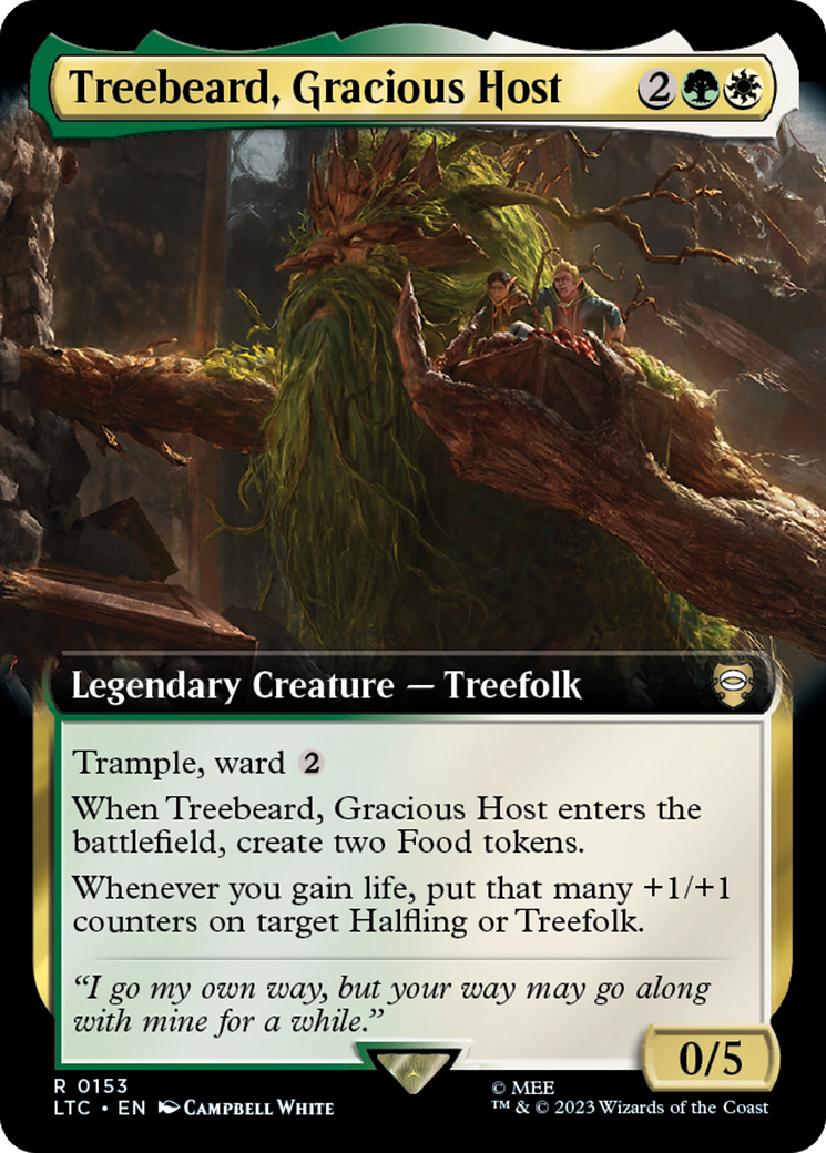 Treebeard, Gracious Host (Extended Art) [The Lord of the Rings: Tales of Middle-Earth Commander] - Destination Retro
