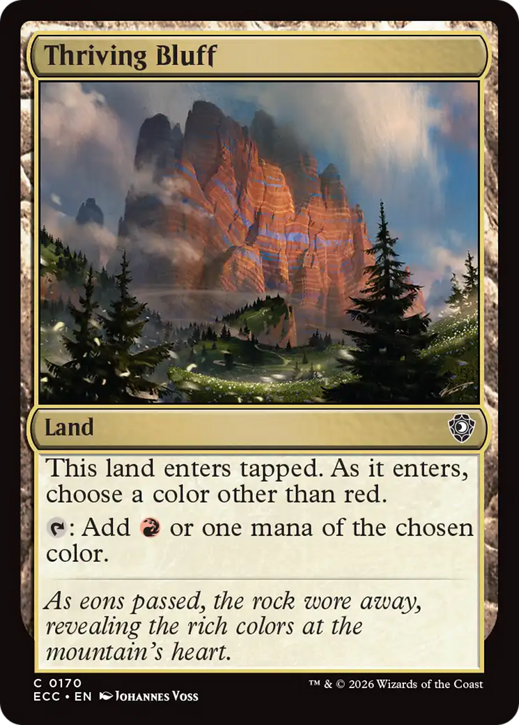Thriving Bluff [Lorwyn Eclipsed Commander] - Destination Retro