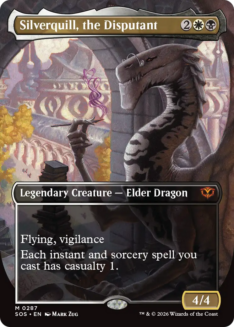 Silverquill, the Disputant (Borderless) [Secrets of Strixhaven] - Destination Retro