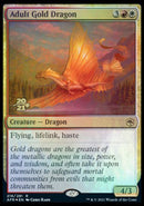 Adult Gold Dragon [Dungeons & Dragons: Adventures in the Forgotten Realms Prerelease Promos] - Destination Retro
