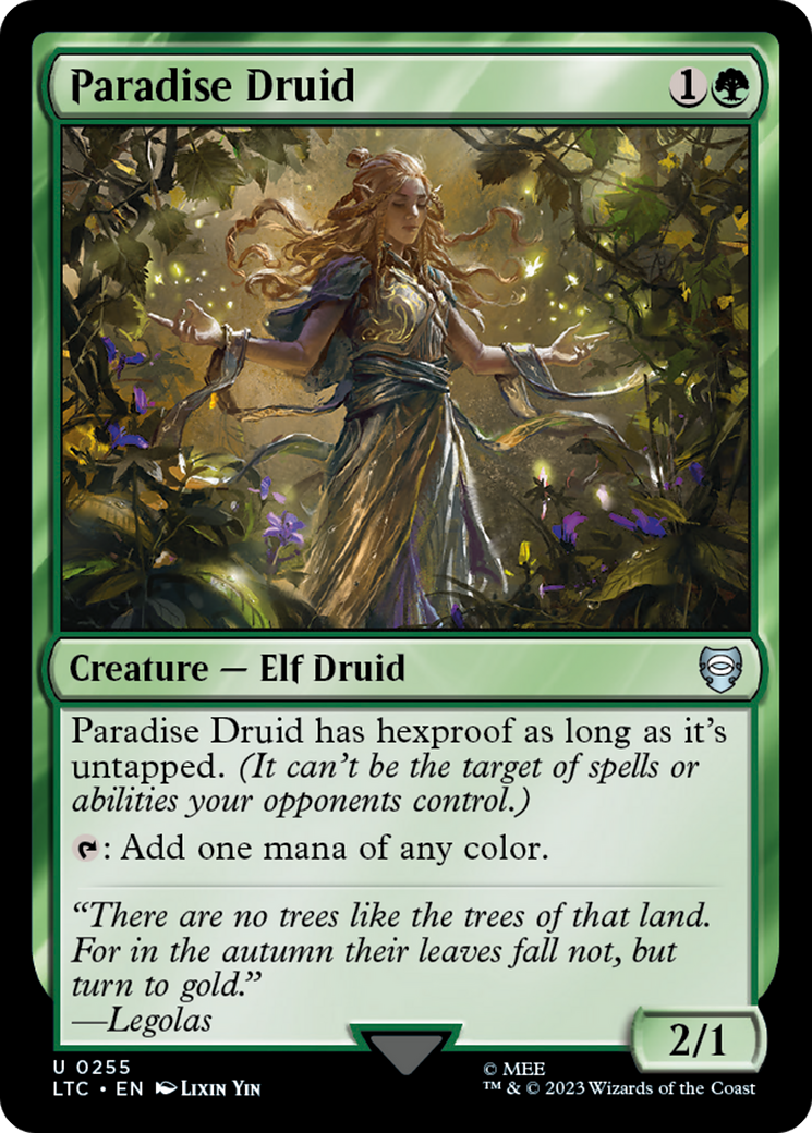 Paradise Druid [The Lord of the Rings: Tales of Middle-Earth Commander] - Destination Retro