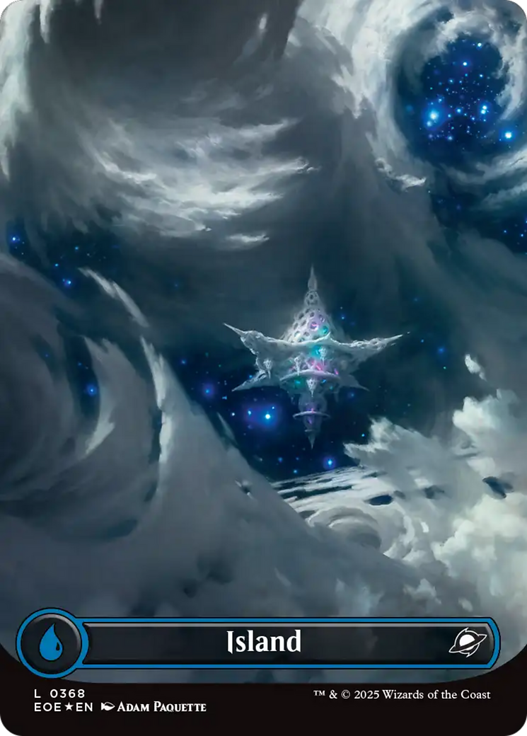 Island (0368) (Borderless) (Galaxy Foil) [Edge of Eternities] - Destination Retro