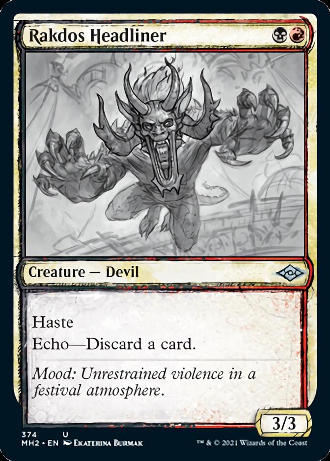 Rakdos Headliner (Sketch) [Modern Horizons 2] - Destination Retro
