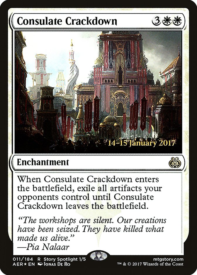 Consulate Crackdown [Aether Revolt Prerelease Promos] - Destination Retro
