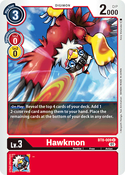 Hawkmon [BT8-009] [New Awakening] - Destination Retro