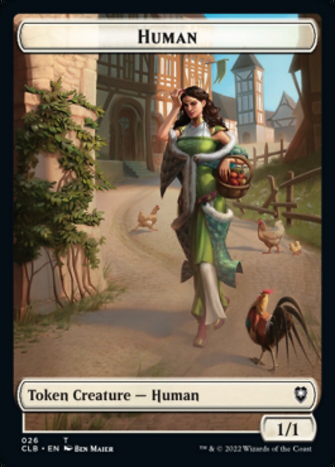 Spider // Human Double-Sided Token [Commander Legends: Battle for Baldur's Gate Tokens] - Destination Retro
