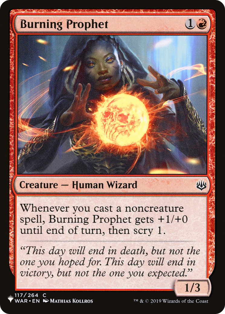 Burning Prophet [The List] - Destination Retro