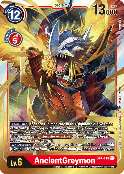 AncientGreymon [BT4-113] [Great Legend] - Destination Retro