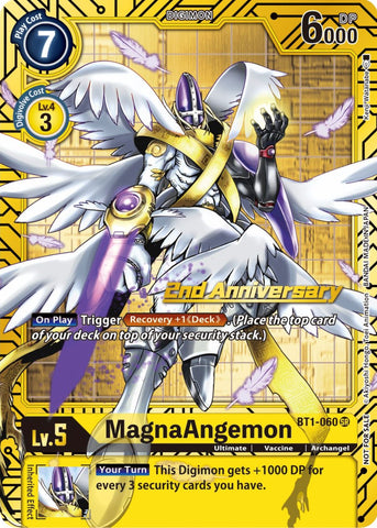 MagnaAngemon [BT1-060] (2nd Anniversary Card Set) [Release Special Booster Promos] - Destination Retro