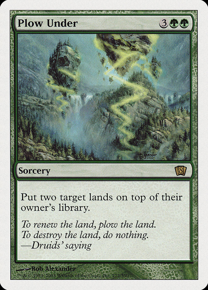 Plow Under (8th Edition) [Oversize Cards] - Destination Retro
