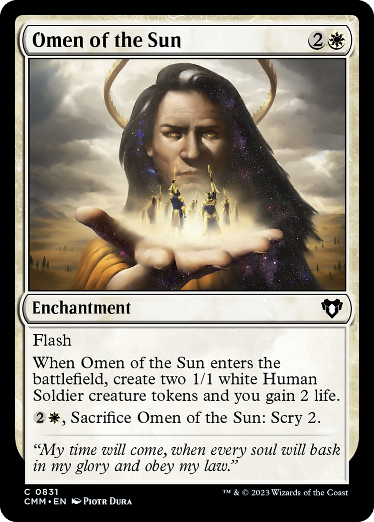Omen of the Sun [Commander Masters] - Destination Retro
