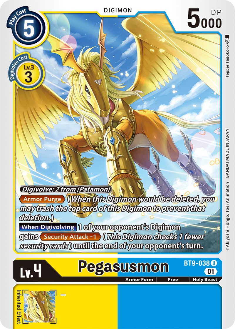 Pegasusmon [BT9-038] [X Record] - Destination Retro
