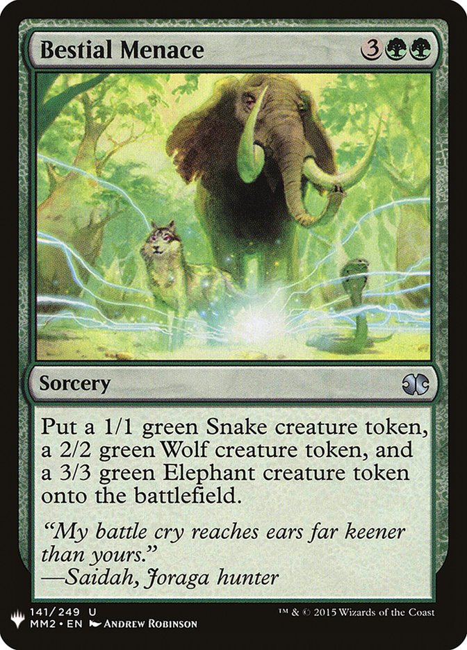 Bestial Menace [Mystery Booster] - Destination Retro