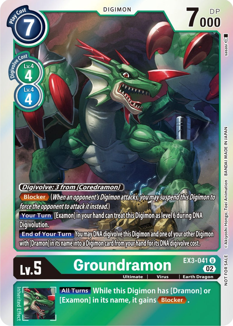 Groundramon [EX3-041] (Alternate Art) [Draconic Roar] - Destination Retro