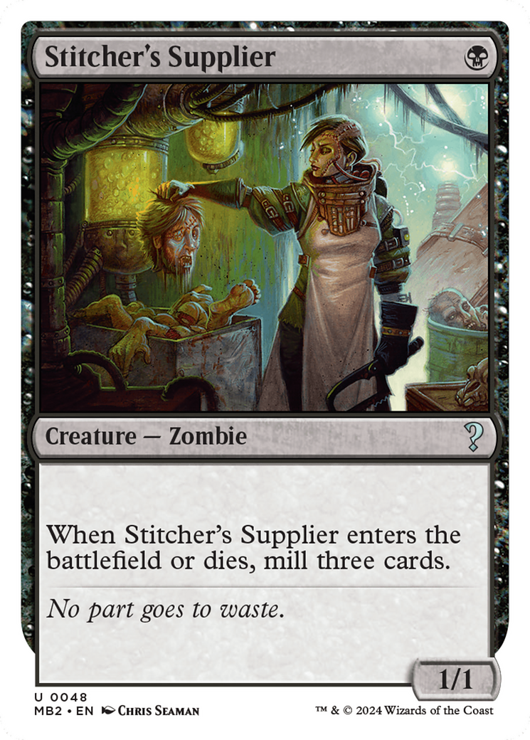Stitcher's Supplier (White Border) [Mystery Booster 2] - Destination Retro