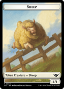 Mercenary // Sheep Double-Sided Token [Outlaws of Thunder Junction Tokens] - Destination Retro