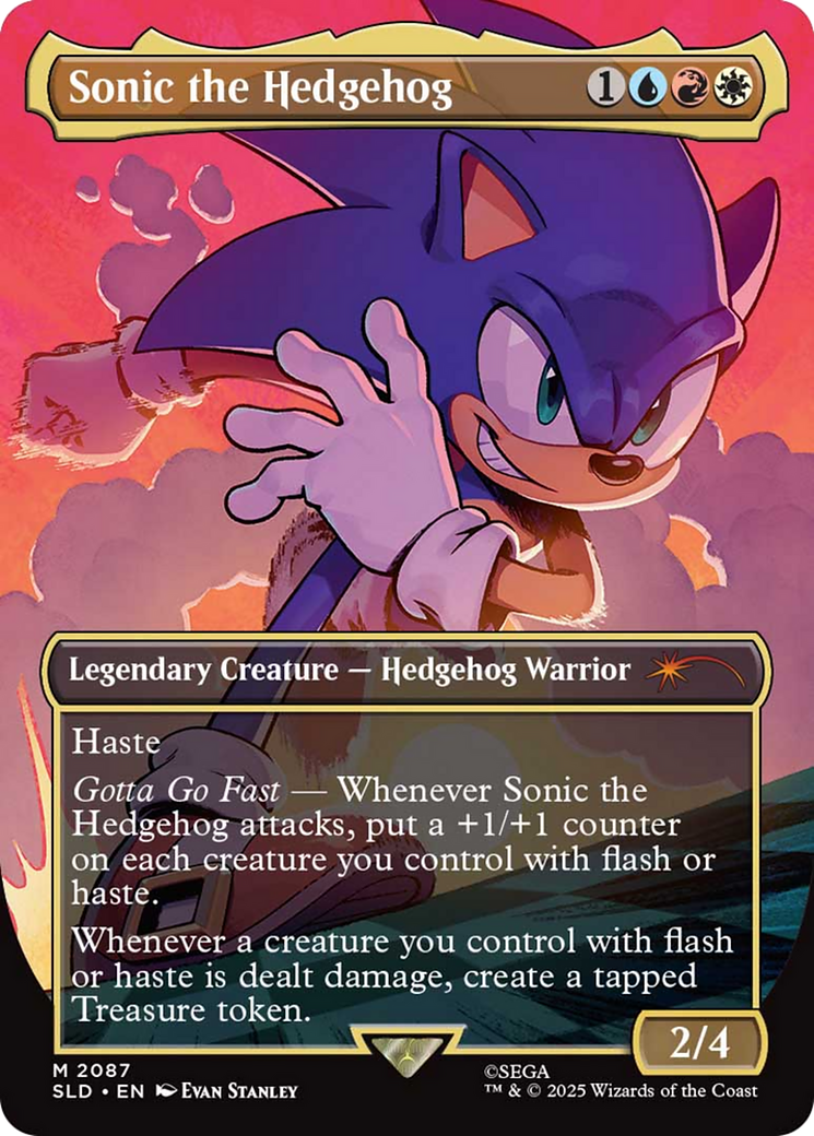 Sonic the Hedgehog (Rainbow Foil) [Secret Lair Drop Series] - Destination Retro