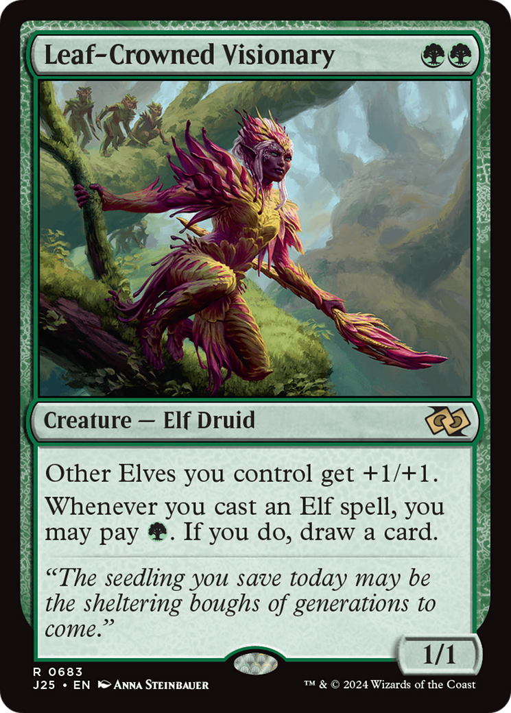 Leaf-Crowned Visionary [Foundations Jumpstart] - Destination Retro