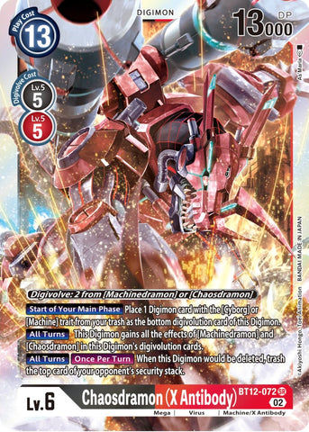 Chaosdramon (X Antibody) [BT12-072] [Across Time] - Destination Retro