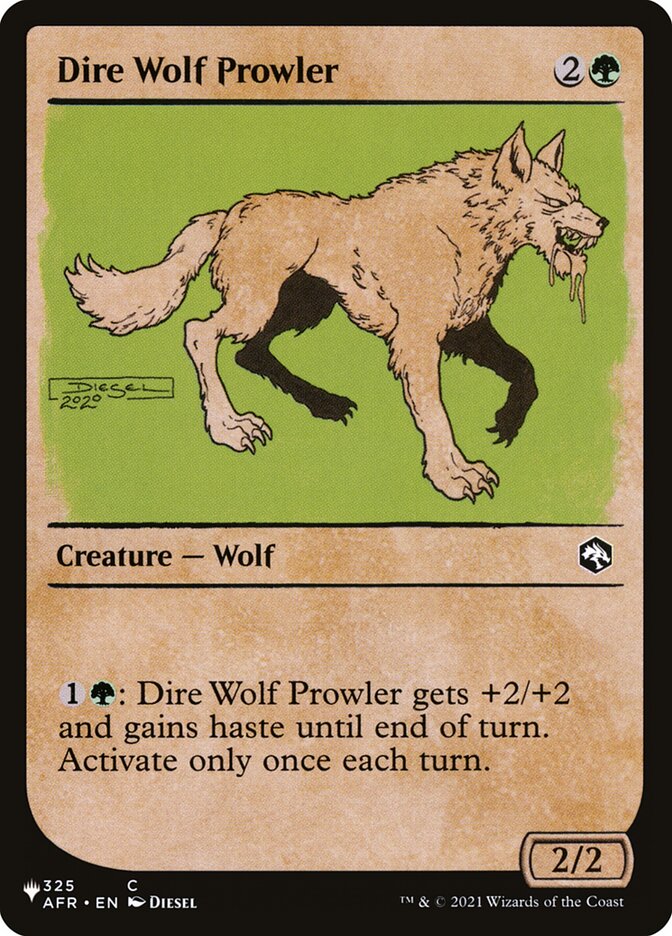 Dire Wolf Prowler (Showcase) [The List] - Destination Retro