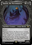 Sauron, the Necromancer (Showcase) (Surge Foil) [The Lord of the Rings: Tales of Middle-Earth] - Destination Retro