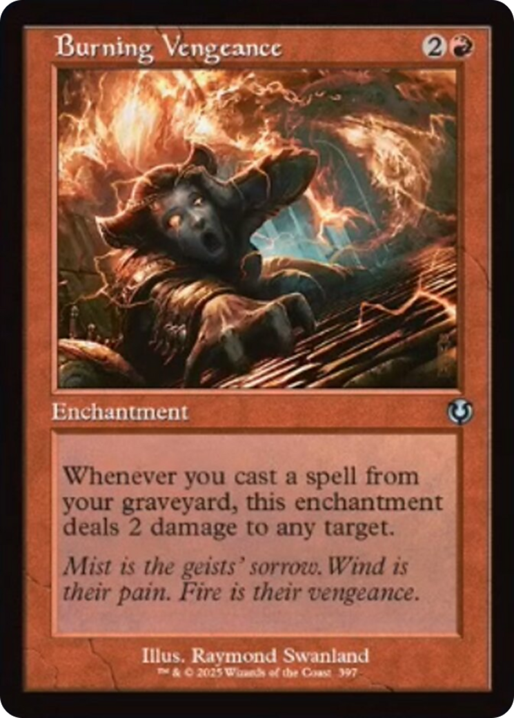 Burning Vengeance (Retro Frame) [Innistrad Remastered] - Destination Retro