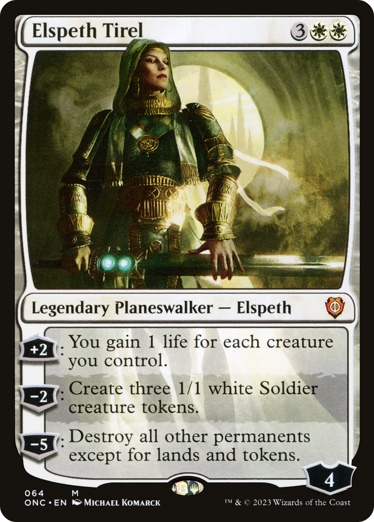 Elspeth Tirel [Phyrexia: All Will Be One Commander] - Destination Retro